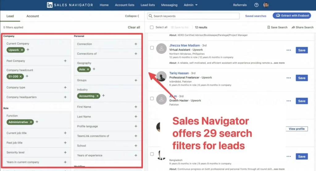 linkedin-sales-navigator-search-filters-vs-recruiter